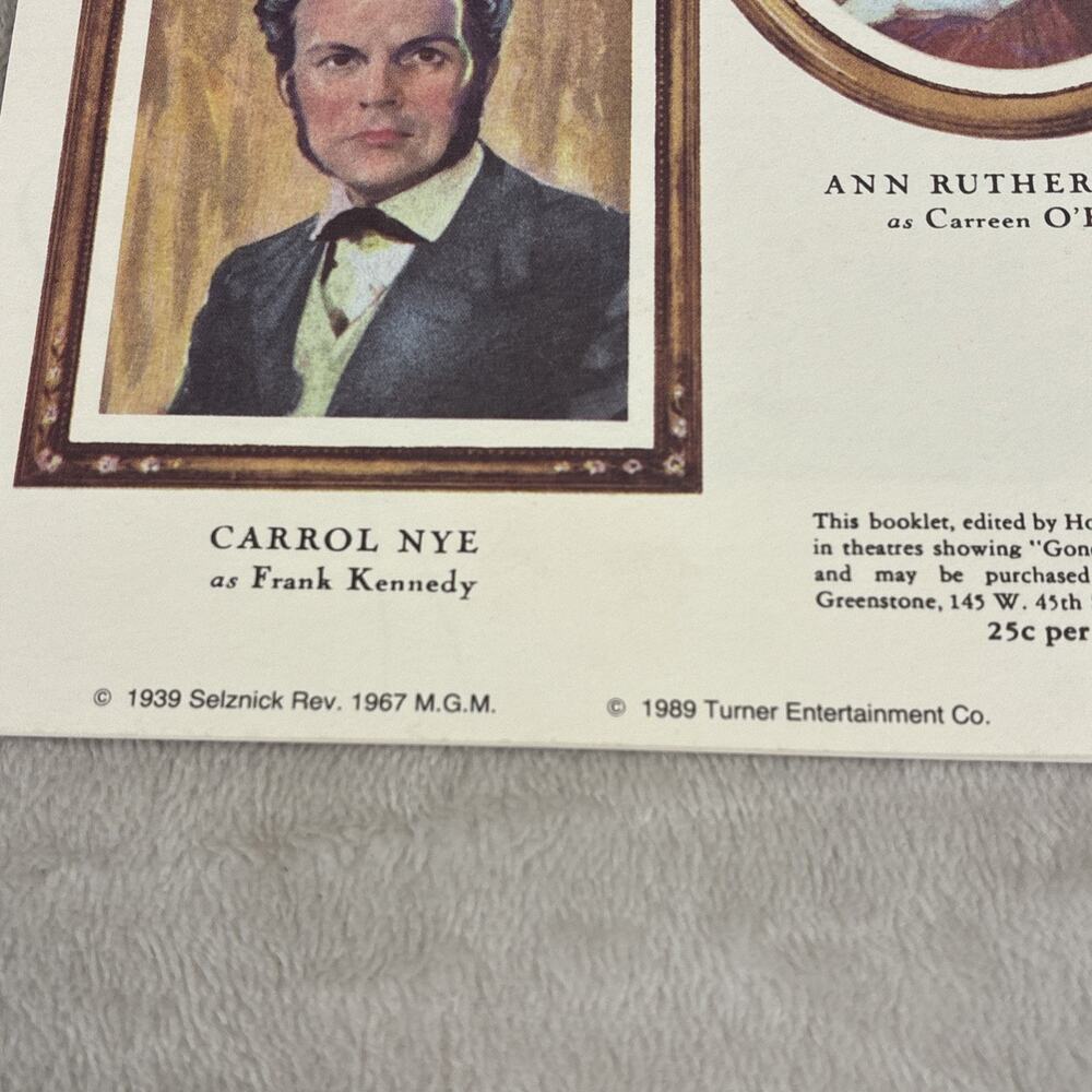 Lot of Vtg Gone With The Wind publications, & 50th Anniversary VHS Box Set Chrty - Picture 16 of 16